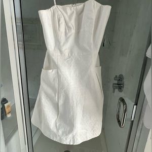 Whit strapless lilly Pulitzer dress